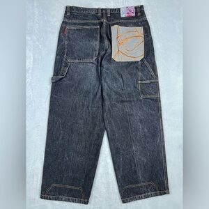 Vintage Y2K South Pole Embroidered Baggy Jeans 38x30